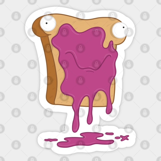 Jelly Jam Face Sticker by OxCreative